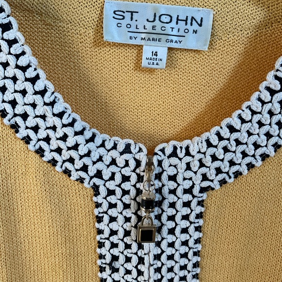 St. John Blazer / Suit Jacket with 3/4 Sleeves - Picture 2 of 5